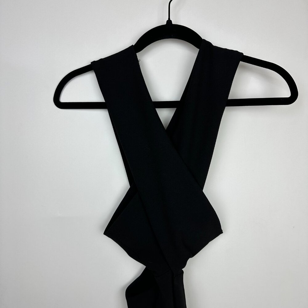 Nookie Boulevard Crossover Bodycon Fitted Dress‎ Black Small - Picture 5 of 9